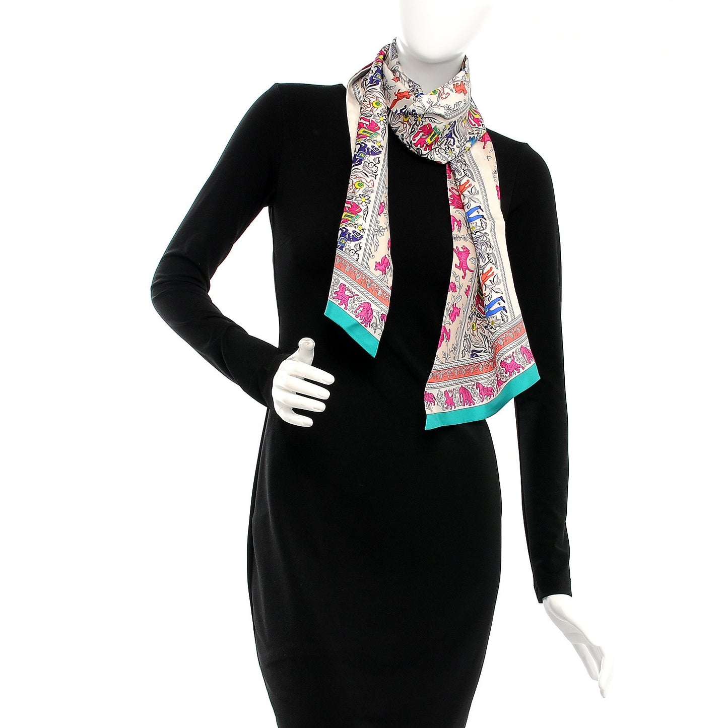 Silk Chasse En Inde Maxi Twilly