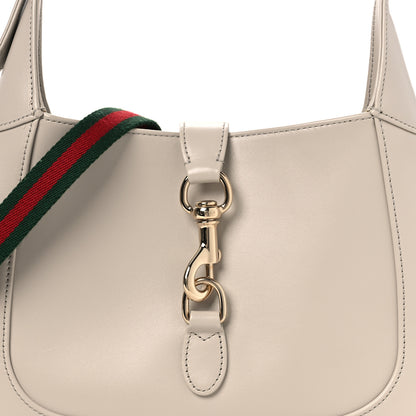 Gucci Ancora Calfskin Web Small Jackie Shoulder Bag Light Grey 8 of 11
