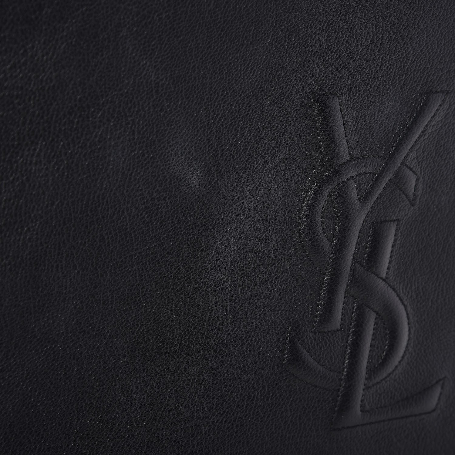 Saint Laurent Calfskin Monogram Large Belle De Jour Clutch Black 7 of 8