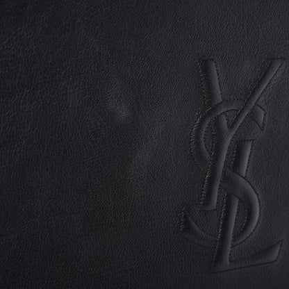 Saint Laurent Calfskin Monogram Large Belle De Jour Clutch Black 7 of 8