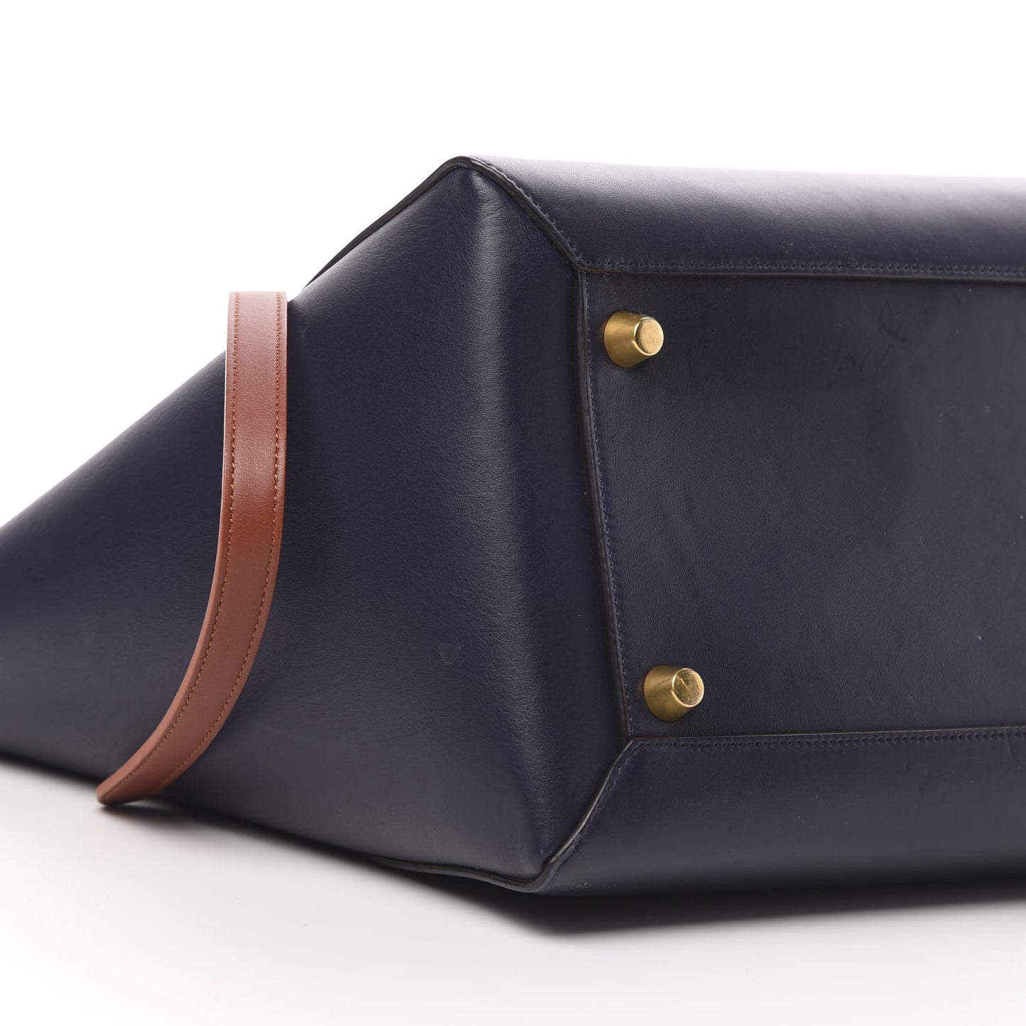 Smooth Calfskin Large Bi-Color Belt Bag Midnight