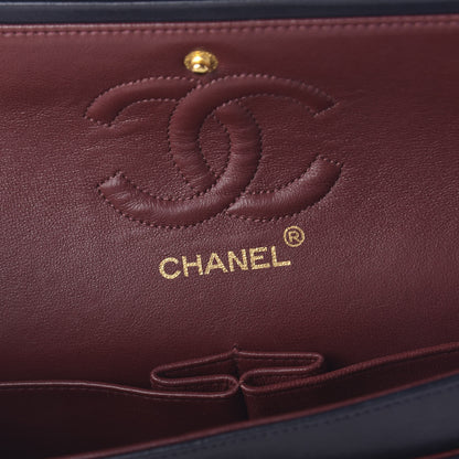 Chanel Lambskin Quilted Small Double Flap Navy 8 of 10