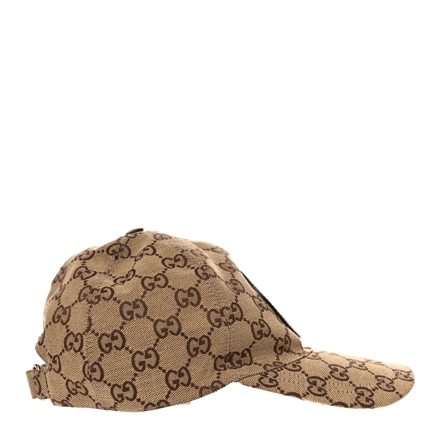 Gucci Monogram Textured Dollar Calfskin Zeno Baseball Hat Beige 5 of 10
