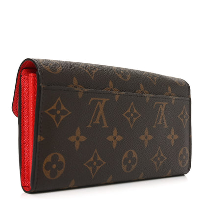 Louis Vuitton Monogram Sarah Wallet NM Coquelicot 4 of 7