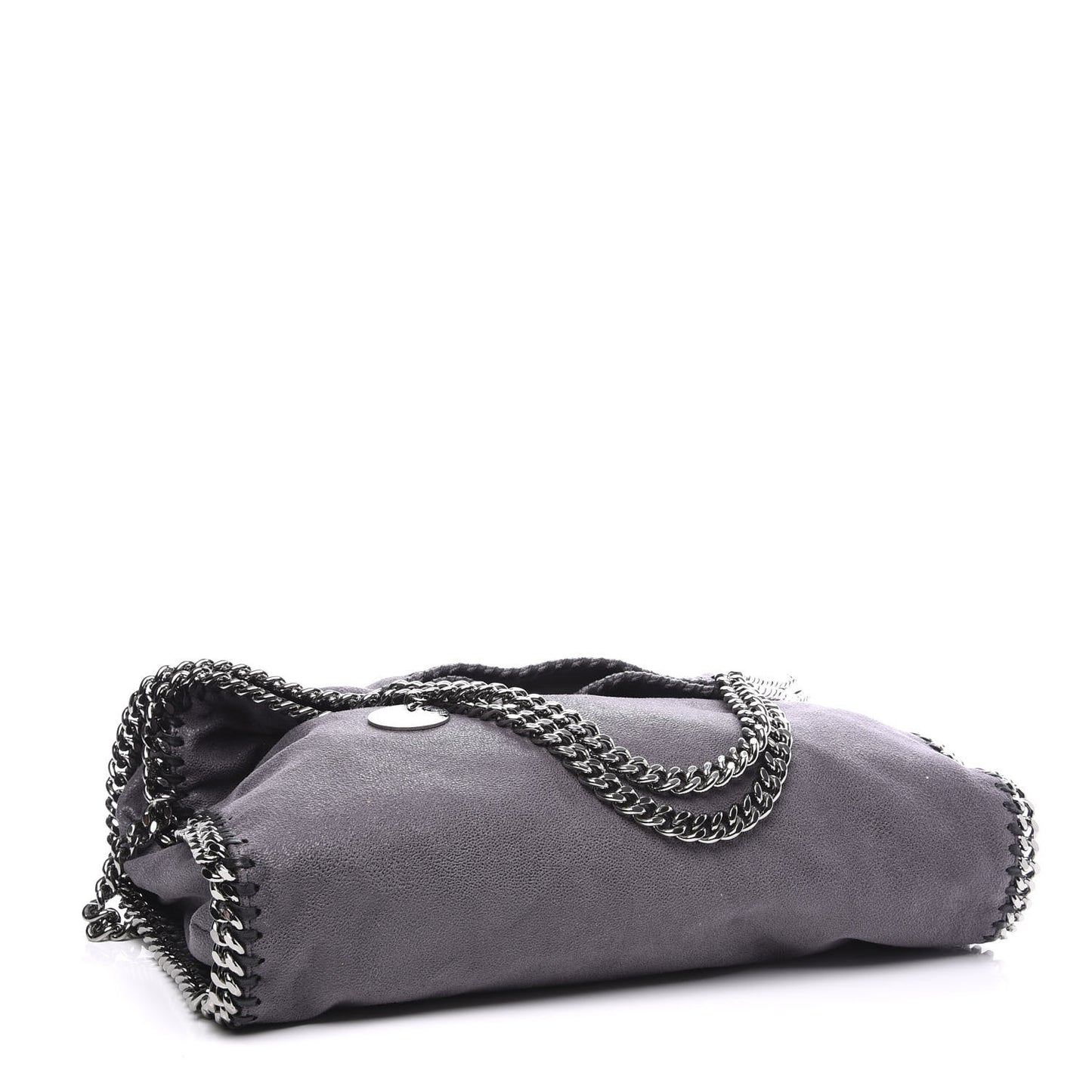 Shaggy Deer Falabella Fold Over Tote Grey