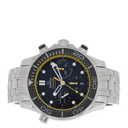 Omega Stainless Steel 44mm Seamaster Co-Axial Chronograph Automatic Watch Black 212.30.44.50.01.002 2 of 4