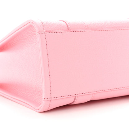 Marc Jacobs MARC JACOBS Grained Calfskin Small The Tote Bag Ribbon Pink 9 of 11