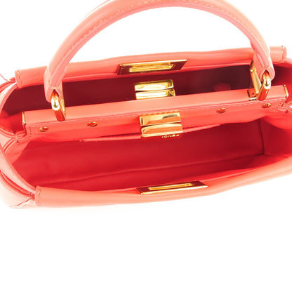 Fendi Nappa Mini Peekaboo Iconic Satchel Rosa Exstasy 5 of 8