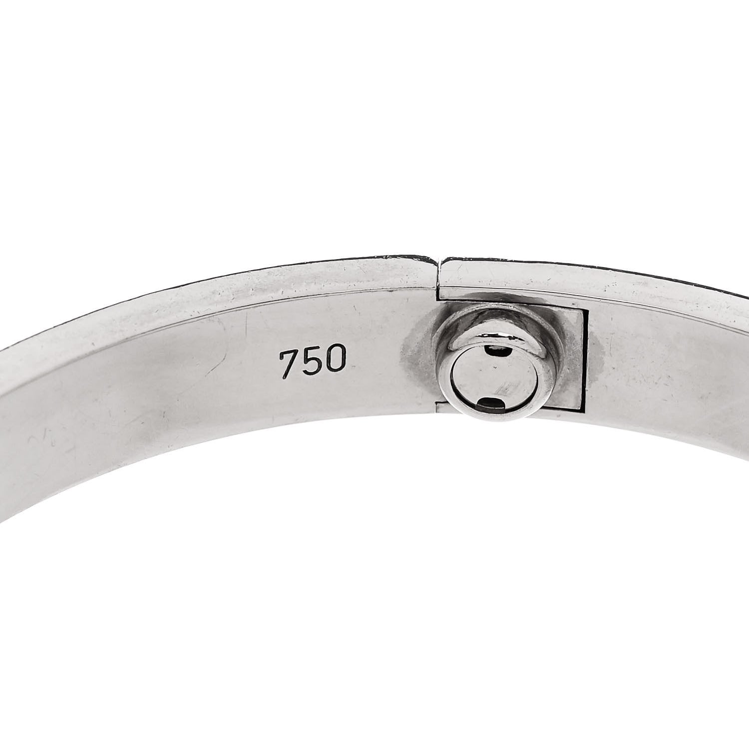 Cartier 18K White Gold LOVE Bracelet 18 6 of 7