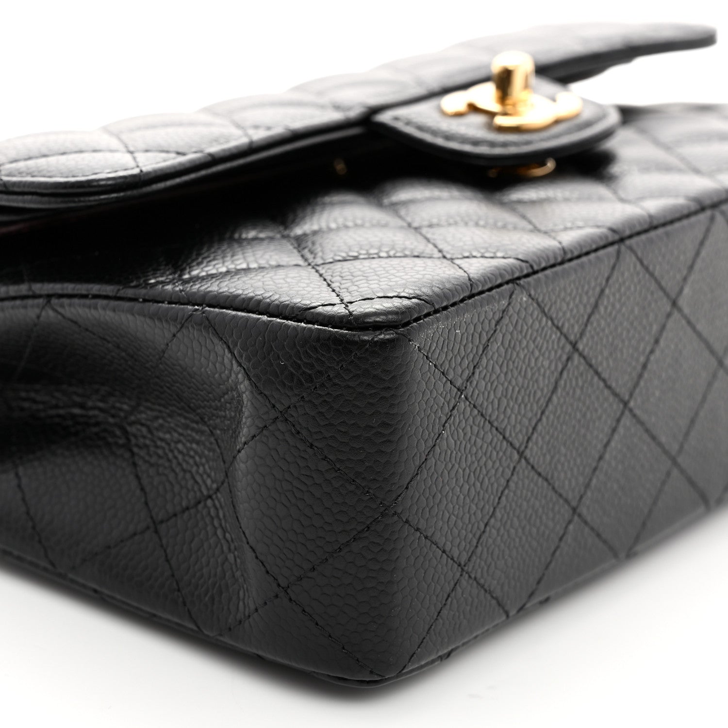 Chanel Caviar Quilted Small Double Flap Black 9 of 10
