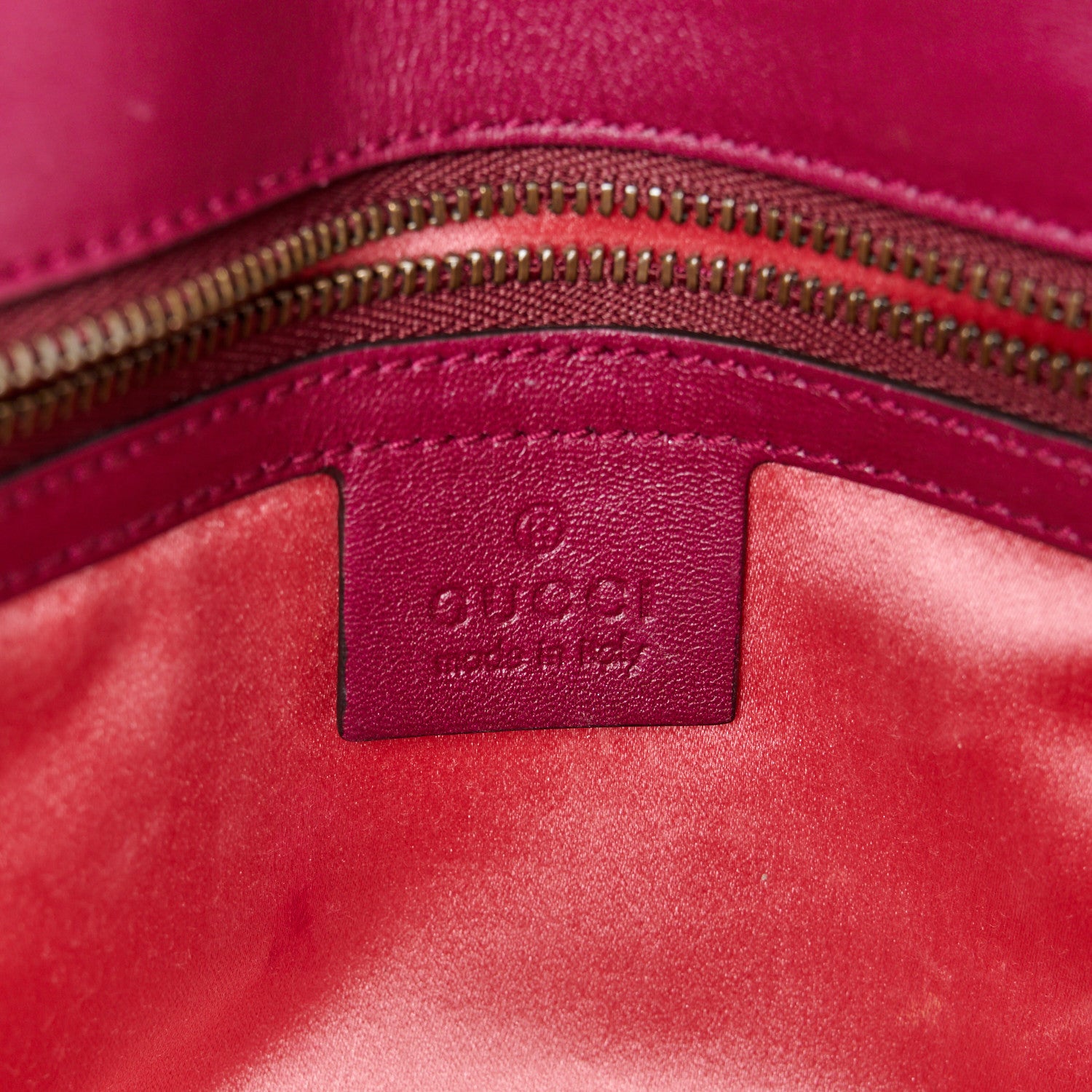 Gucci Velvet Matelasse Embroidered Small GG Marmont Shoulder Bag Fuchsia Violet Cyclamen 6 of 11