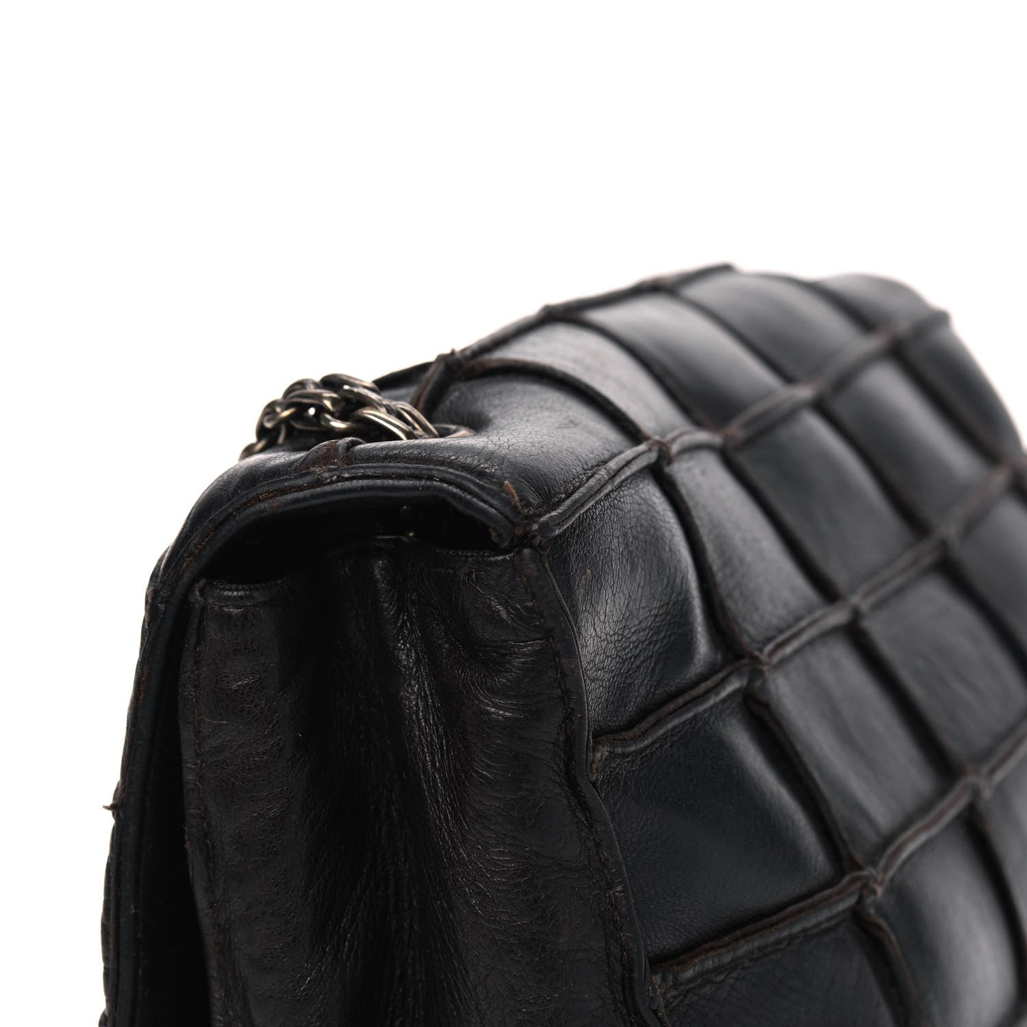 Chanel Lambskin Medium Patchwork Mademoiselle Single Flap Brown 12 of 14