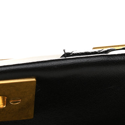 Valentino Garavani Nappa Large Roman Stud Shoulder Bag Ivory Black 12 of 12