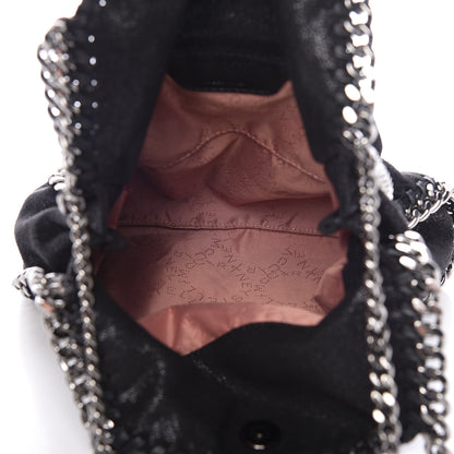Stella McCartney Shaggy Deer Mini Falabella Fold Over Tote Black 5 of 9