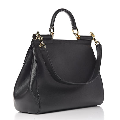 Dolce & Gabbana Dauphine Large Miss Sicily Satchel Black 3 of 19