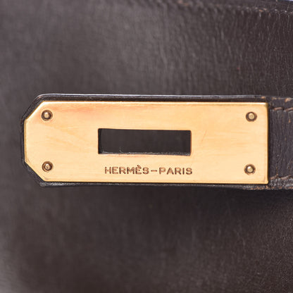 Hermes Box Kelly Retourne 28 Chocolate 15 of 45