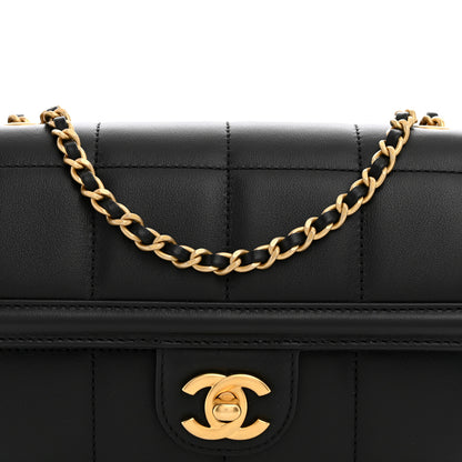 Chanel Lambskin Calfskin Mini Chocolate Bar Flap Bag Black 8 of 11