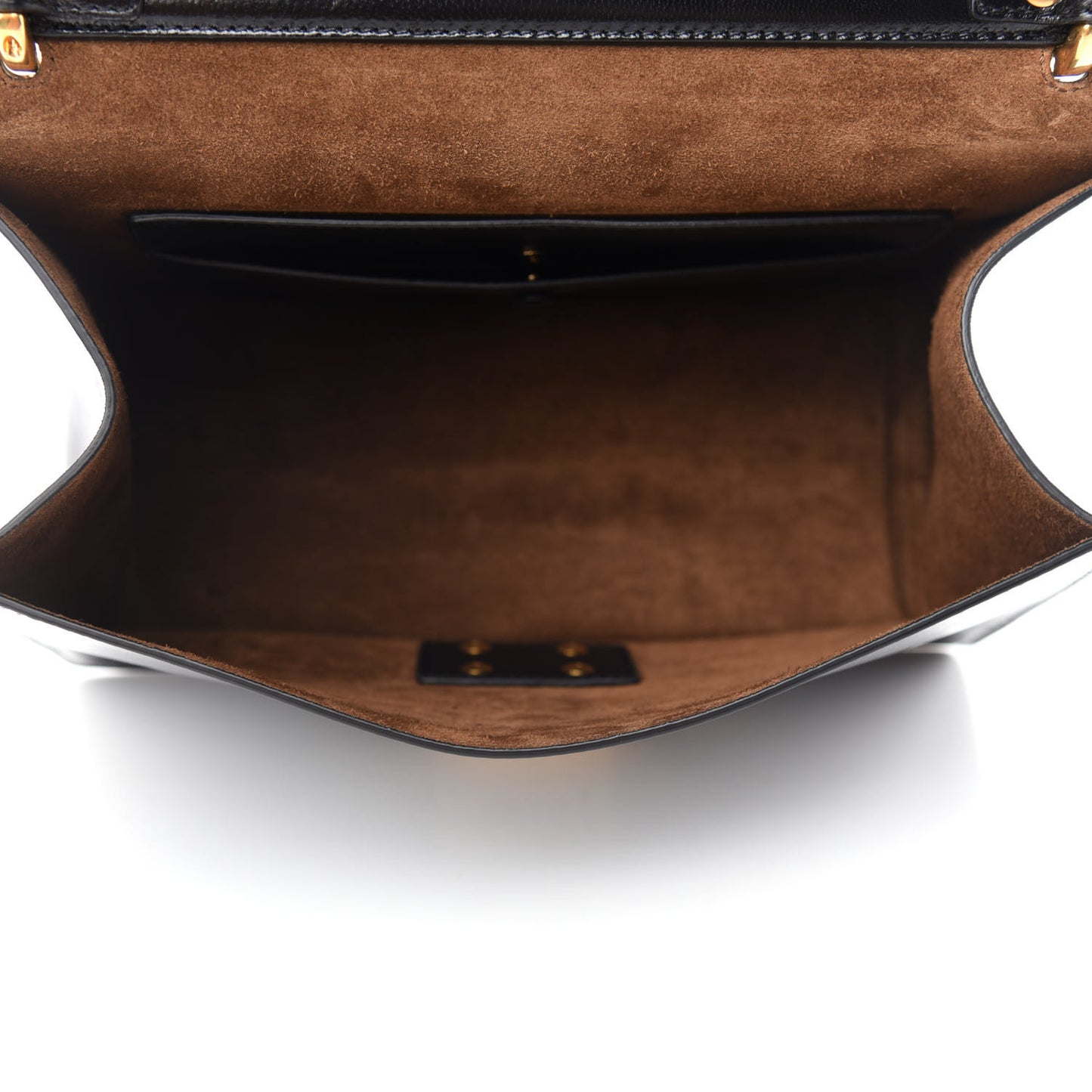 Agnello Old Shine F is Fendi Kan U Shoulder Bag Black