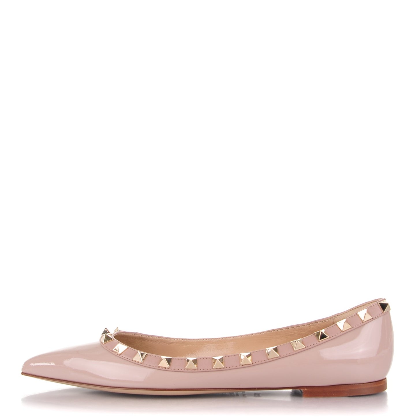 Patent Rockstud Ballerina Flats 36.5 Poudre