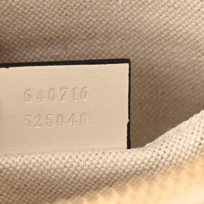 Gucci Boarded Plutone Calfskin Mini Horsebit 1955 Top Handle Bag Mystic White 7 of 10