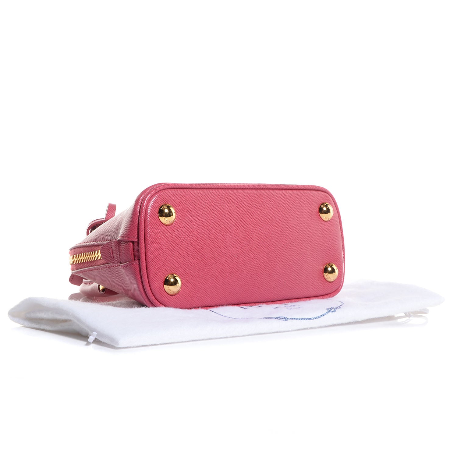 Prada Saffiano Lux Mini Promenade Tote Peonia 4 of 12