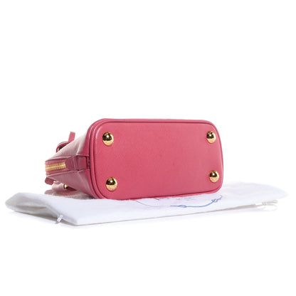 Prada Saffiano Lux Mini Promenade Tote Peonia 4 of 12