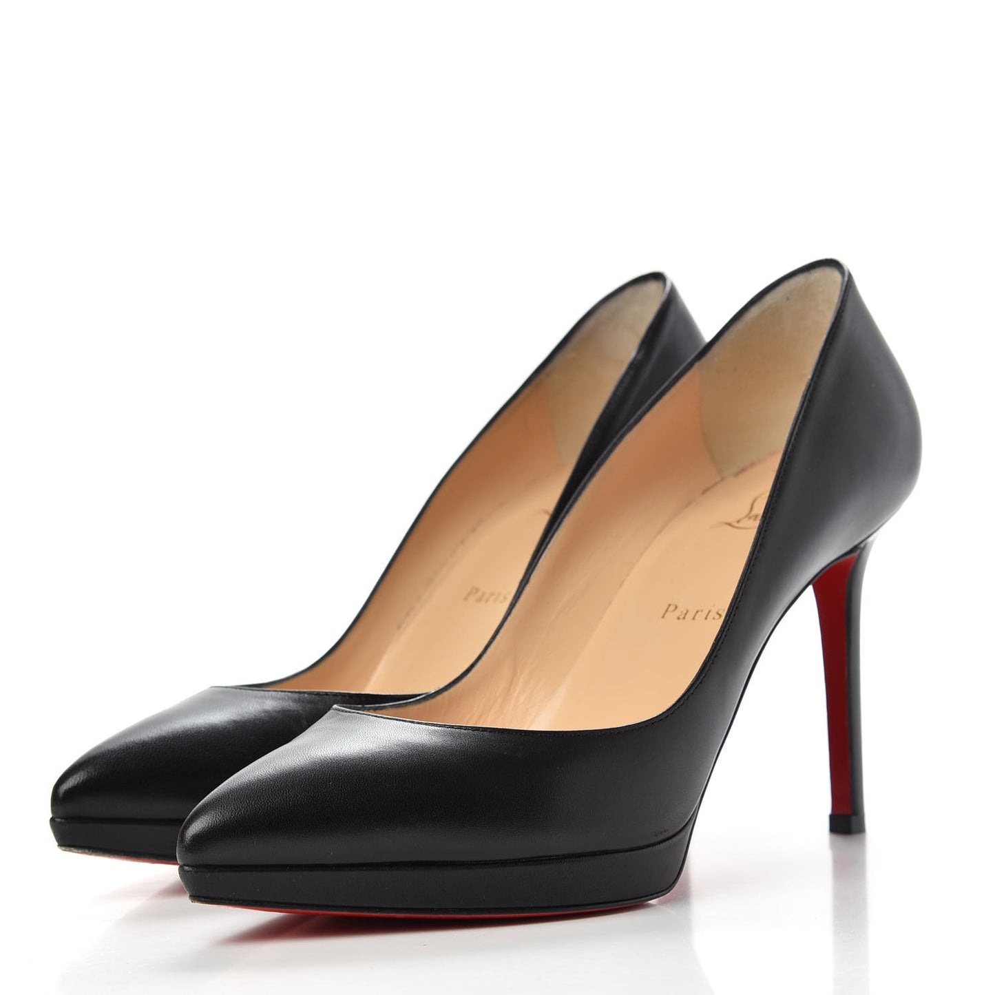 Shiny Nappa Pigalle Plato 100 Pumps 39.5 Black
