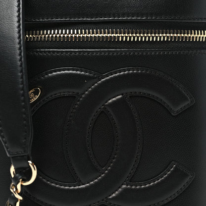 Chanel Lambskin Timeless Vanity Cosmetic Case Black 8 of 10