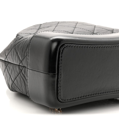 Chanel Aged Calfskin Quilted Small Gabrielle Backpack Black 9 of 11