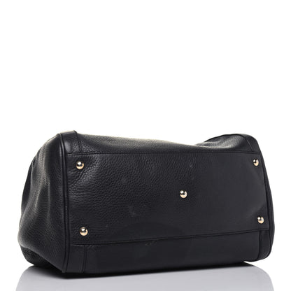 Gucci Pebbled Calfskin Medium Soho Boston Black 4 of 33