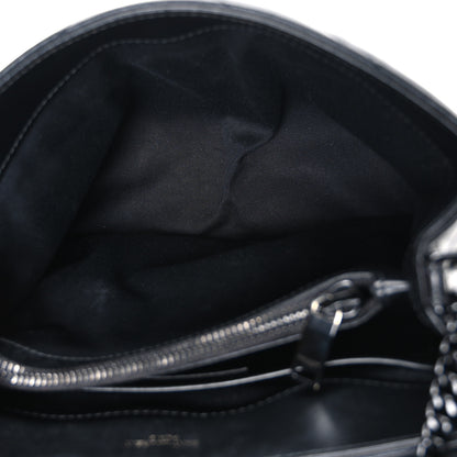 Saint Laurent Calfskin Y Quilted Monogram Monochrome Small Loulou Chain Satchel Black 5 of 11