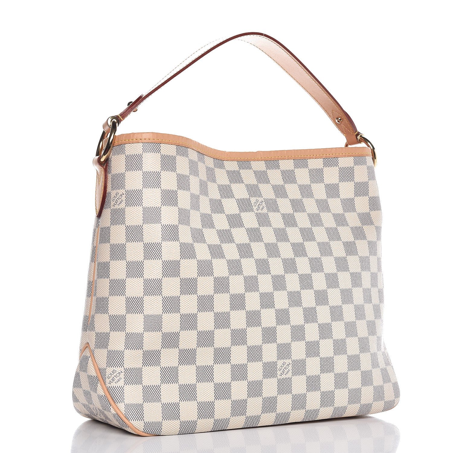 Louis Vuitton Damier Azur Delightful PM Rose Ballerine 3 of 7