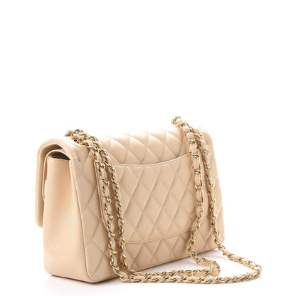 Chanel Lambskin Quilted Jumbo Double Flap Beige Clair 3 of 7