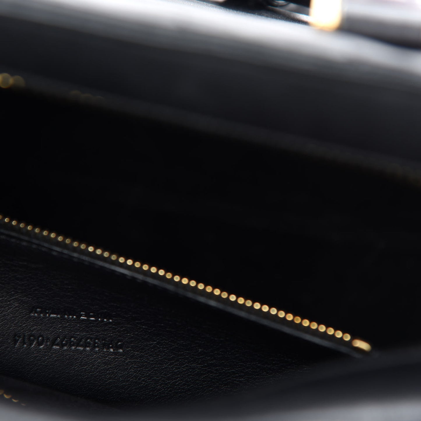 Calfskin Matelasse Chevron Small Monogram Cabas Black