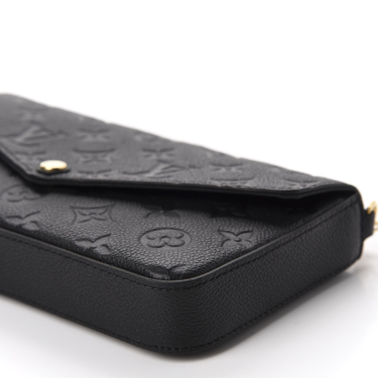 Louis Vuitton Empreinte Pochette Felicie Chain Wallet Black 7 of 13