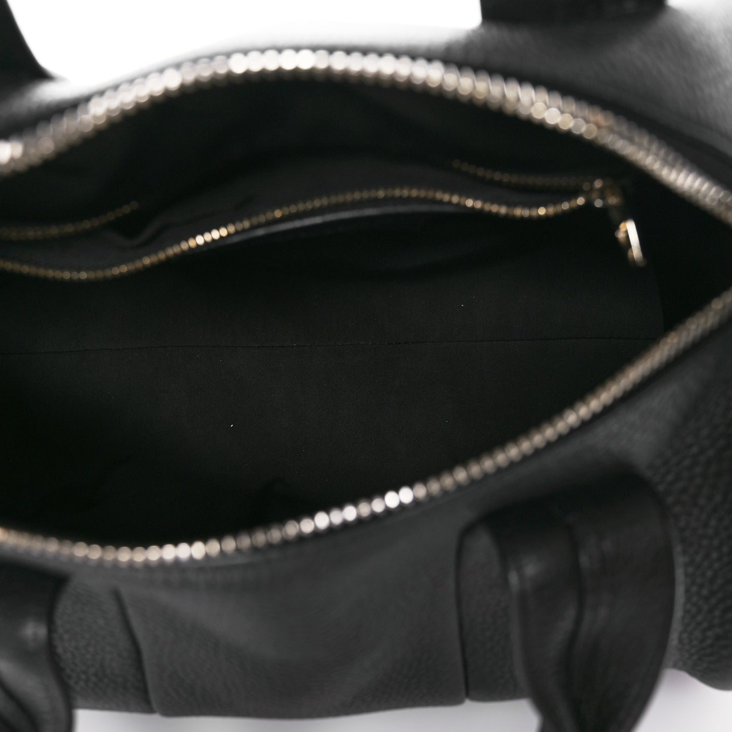 Pebbled Lambskin Rocco Black Pale Gold Hardware