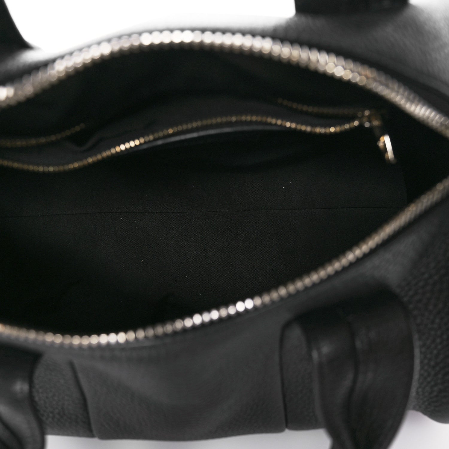 Alexander Wang Pebbled Lambskin Rocco Black Pale Gold Hardware 5 of 9
