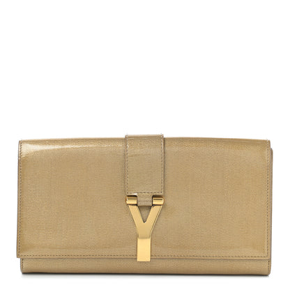 Saint Laurent Textured Patent Classic Y Ligne Clutch 1 of 9