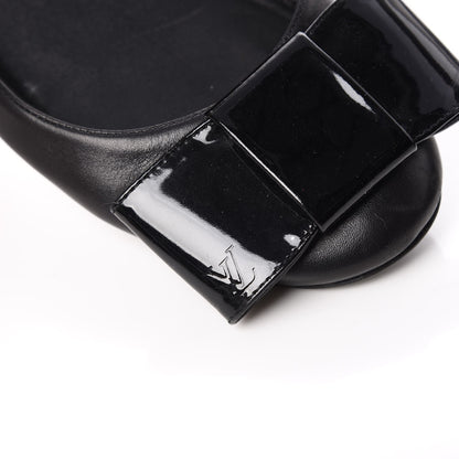 Louis Vuitton Calfskin Patent Bow Ballet Flats 36.5 Black 12 of 12
