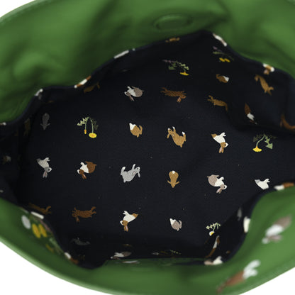 Loewe x SUNA FUJITA Nappa Bunny Mini Flamenco Knot Clutch Tropical Green 5 of 10