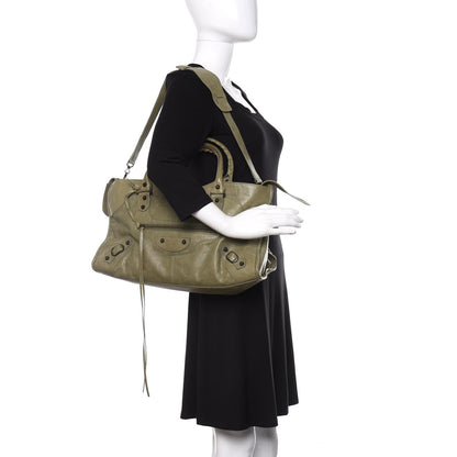 Balenciaga Agneau Classic Hardware Part Time Vert Militaire 2 of 10