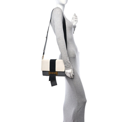Prada City Calf Ribbon Bag Black Marmo Bianco 2 of 10