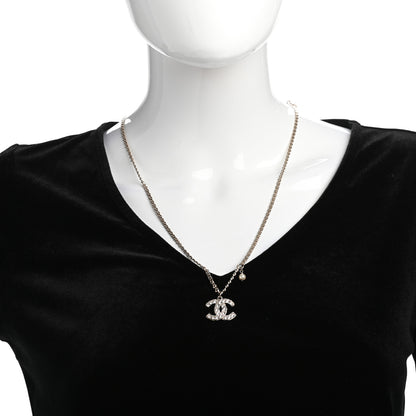 Chanel Crystal Chain CC Necklace Gold 2 of 5