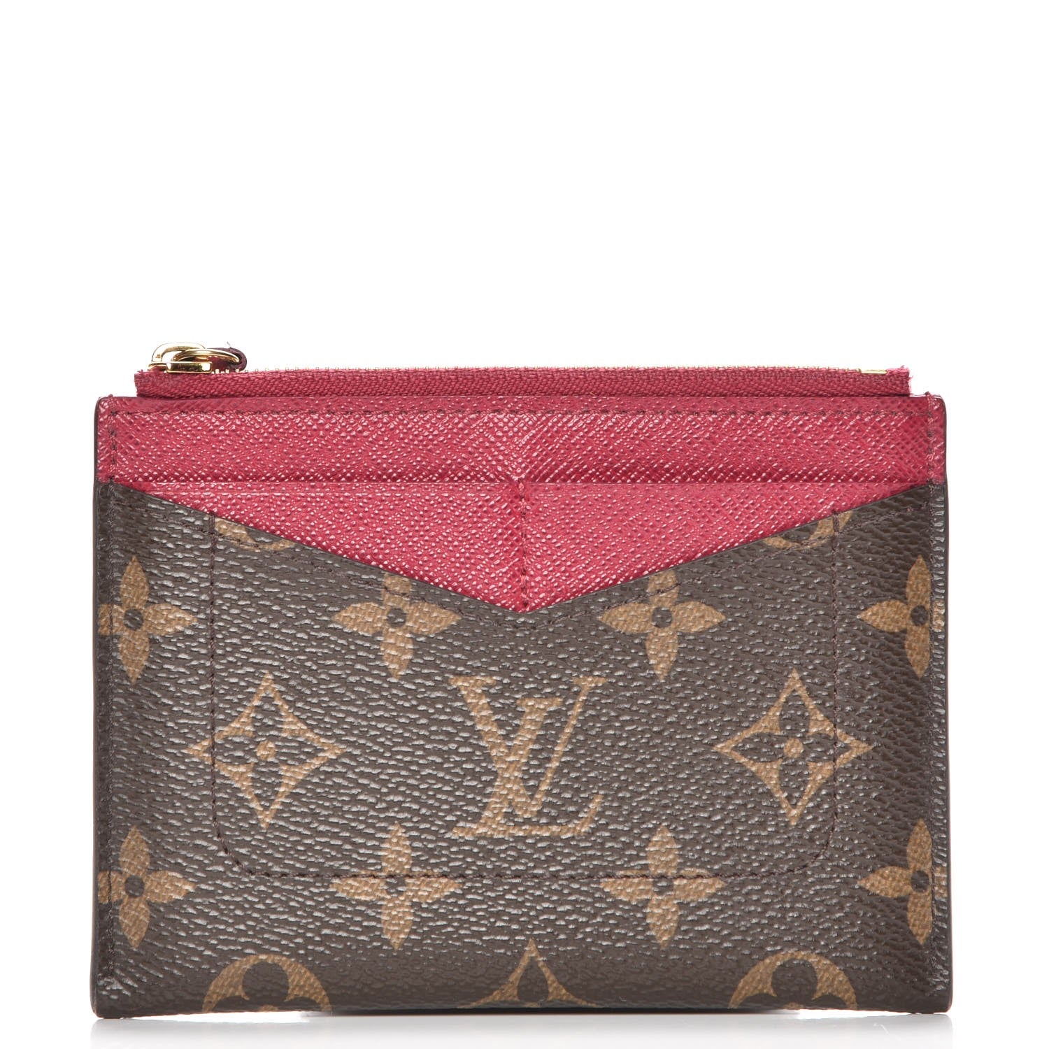 Louis Vuitton Monogram Zipped Card Holder Fuchsia 1 of 7