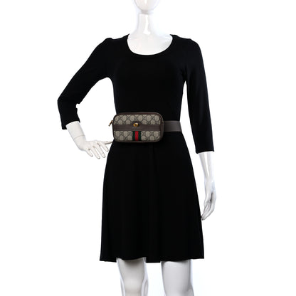 Gucci GG Supreme Monogram Web Ophidia Belted iPhone Case 85 34 Dark Brown 2 of 8