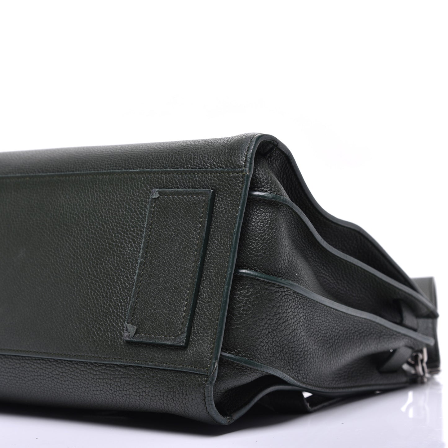 Grained Calfskin Small Supple Sac De Jour Dark Vert