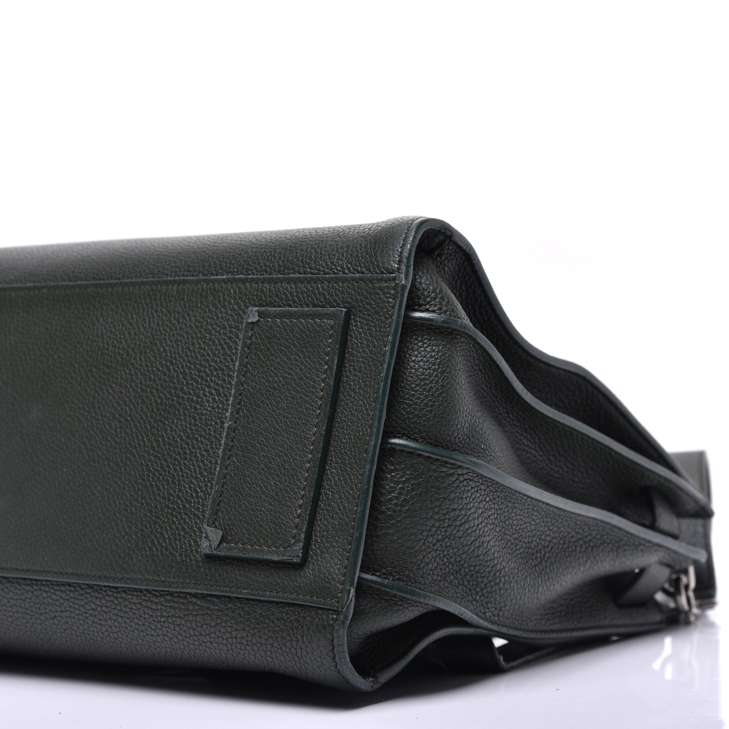 Saint Laurent Grained Calfskin Small Supple Sac De Jour Dark Vert 9 of 12