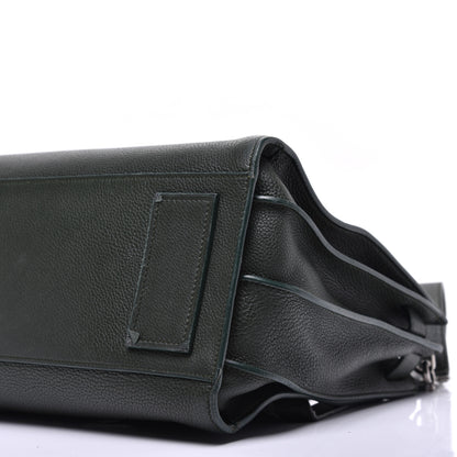 Saint Laurent Grained Calfskin Small Supple Sac De Jour Dark Vert 9 of 12