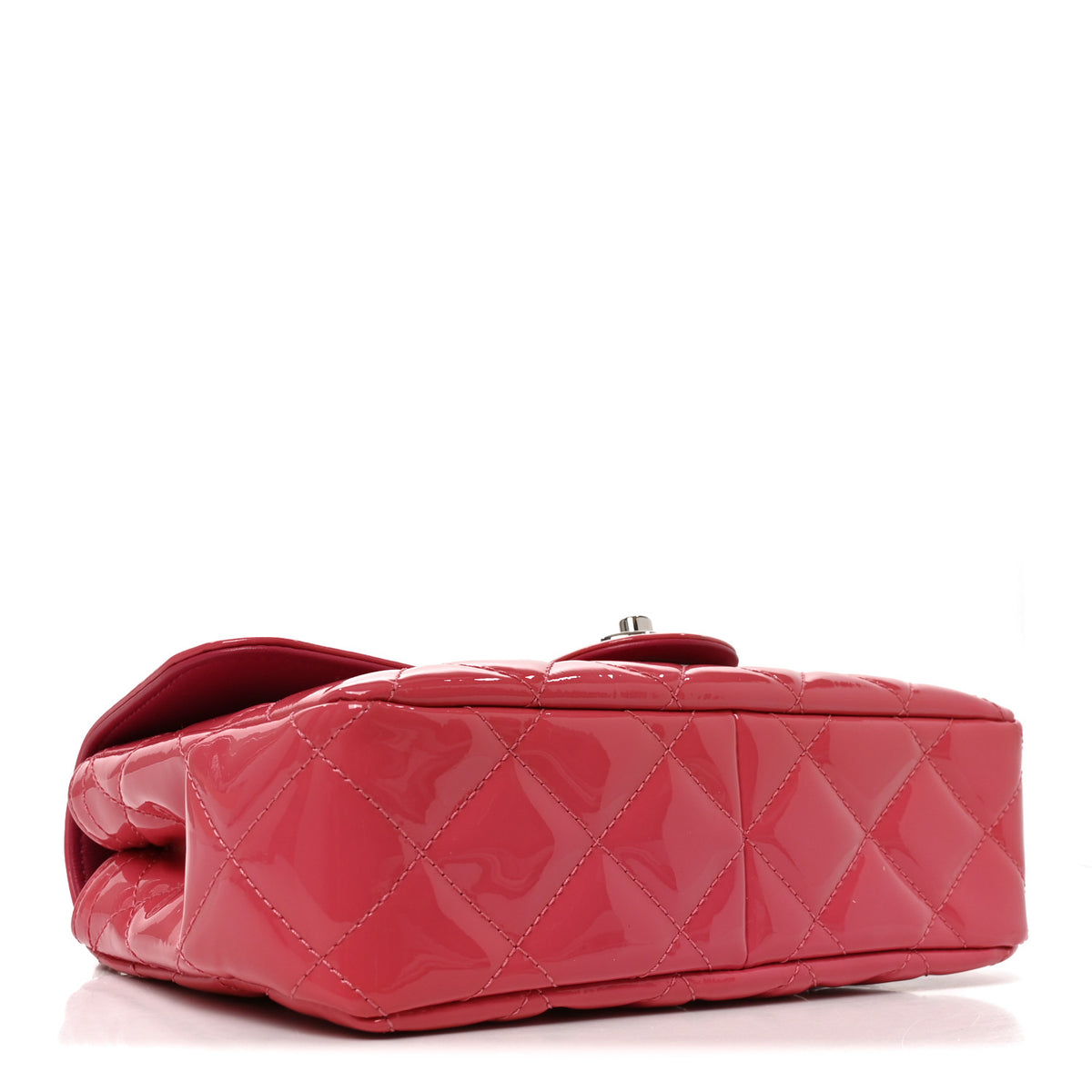 Chanel Patent Quilted Small Coco Shine Flap Pink 4 of 10