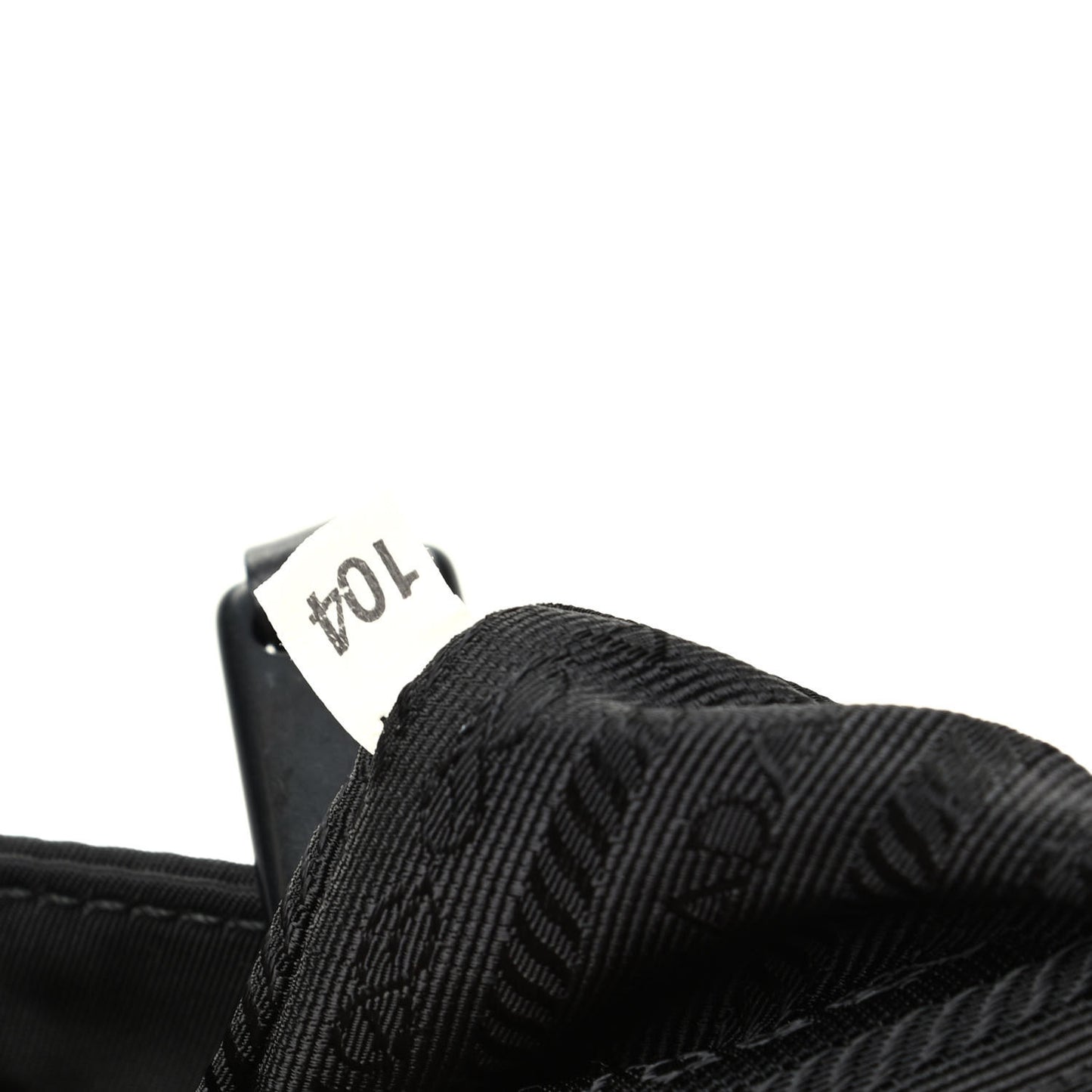 Tessuto Nylon Calfskin Chain Tote Black